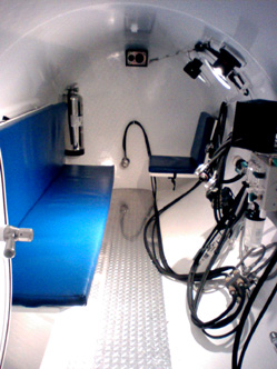 Interior de la C&aacute;mara Hiperb&aacute;rica